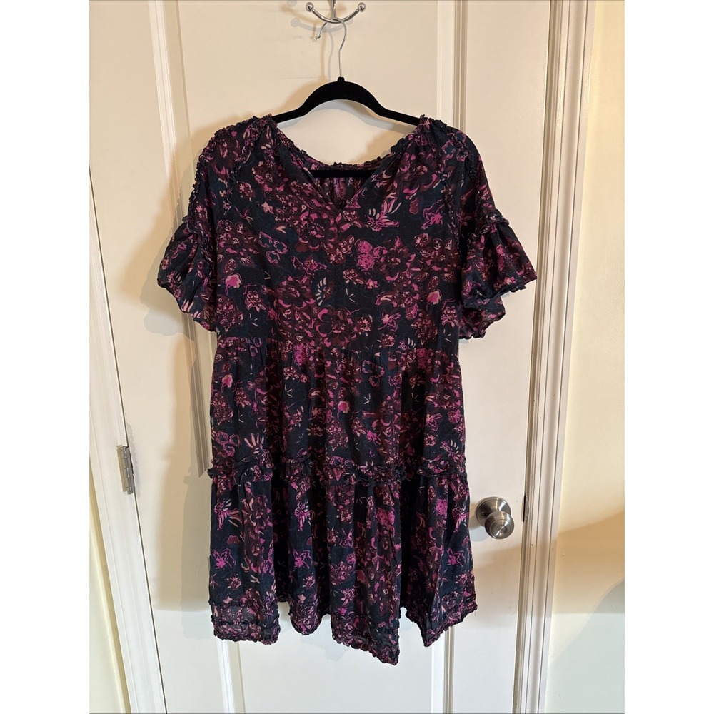 the Ulla Johnson Fawn Tiered Ruffle Cotton Mini Dress Size 10
